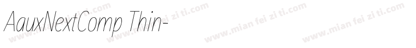 AauxNextComp Thin字体转换